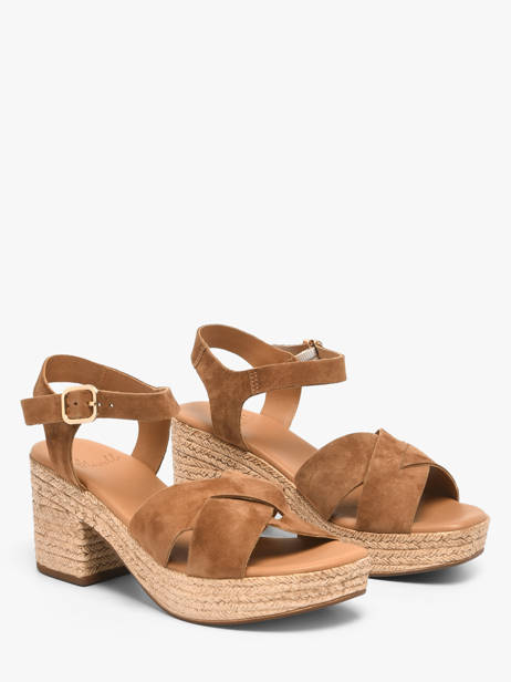 Sandales à Talon En Cuir Aliwell Marron accessoires A123066 vue secondaire 1