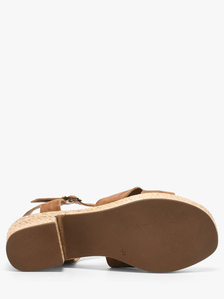 Sandales à Talon En Cuir Aliwell Marron accessoires A123066 vue secondaire 4