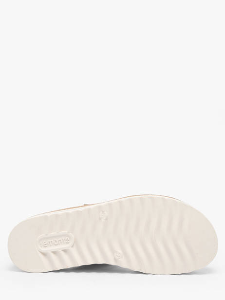 Sandales En Cuir Remonte Beige accessoires 60 vue secondaire 4