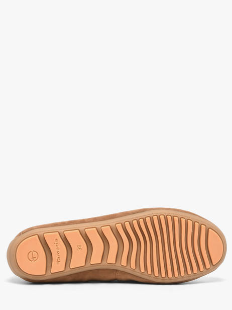 Chaussures Bateau En Cuir Tamaris Marron accessoires 44 vue secondaire 4
