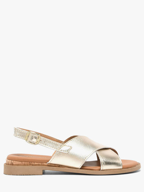 Sandales En Cuir Tamaris Or accessoires 44