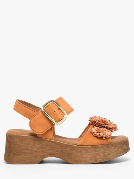 Sandales Plateforme En Cuir Gabor Orange accessoires 11
