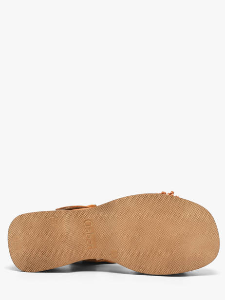 Sandales Plateforme En Cuir Gabor Orange accessoires 11 vue secondaire 4