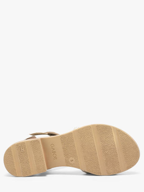 Sandales En Cuir Gabor Blanc accessoires 61 vue secondaire 4