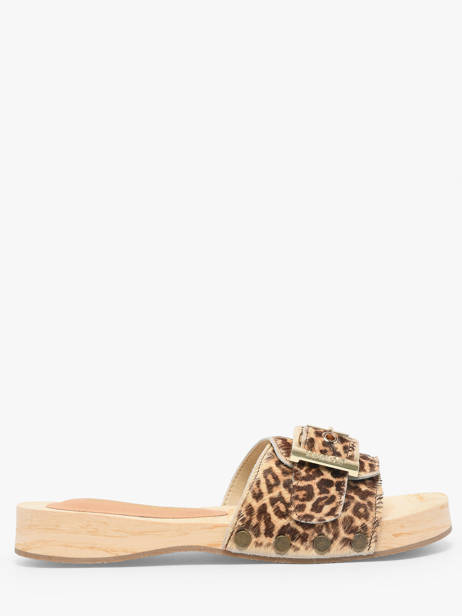 Mules En Cuir Colors of california Marron accessoires HCBAYL06