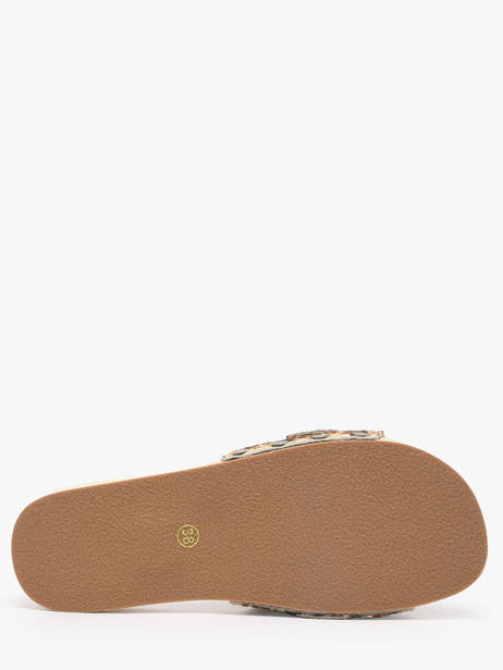 Mules En Cuir Colors of california Marron accessoires HCBAYL06 vue secondaire 3