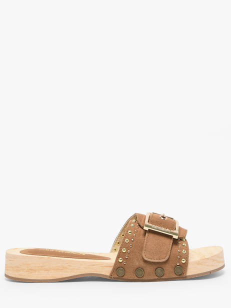 Mules En Cuir Colors of california Marron accessoires HCBAYL05