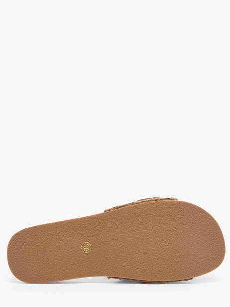 Mules En Cuir Colors of california Marron accessoires HCBAYL05 vue secondaire 4