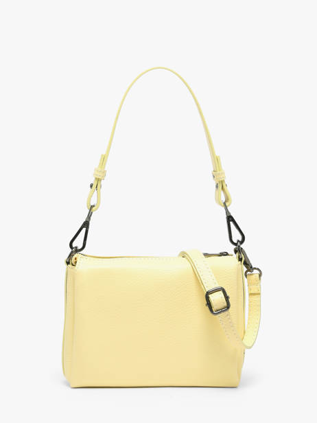 Sac Bandoulière Caviar Cuir Milano Jaune caviar CA25065 vue secondaire 4