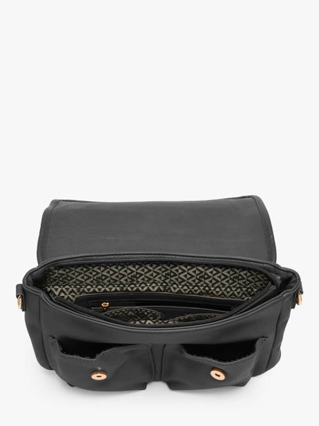 Sac Bandoulière Zip Lulu castagnette Noir zip ALENA vue secondaire 2
