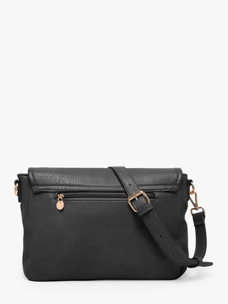 Sac Bandoulière Zip Lulu castagnette Noir zip ALENA vue secondaire 3