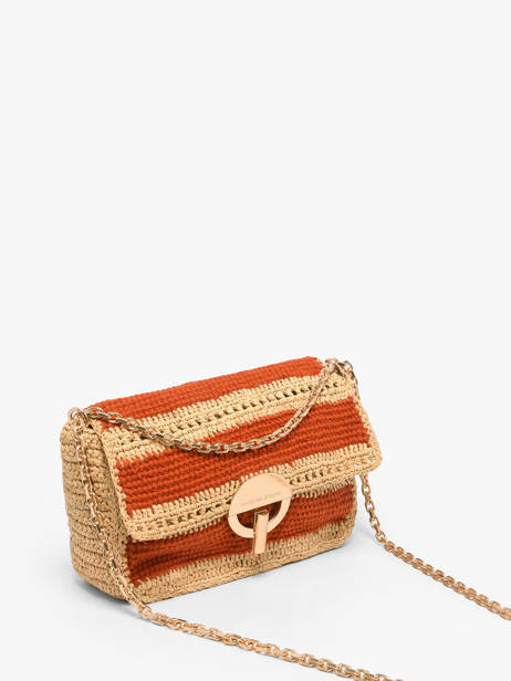 Sac Bandoulière Moon Raphia Raphia Vanessa bruno Orange moon raphia 23V40533 vue secondaire 2