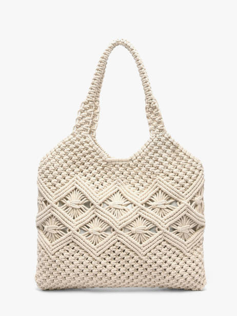 Sac Porté épaule Estival Coton Le voyage en panier Beige estival PM941 vue secondaire 4