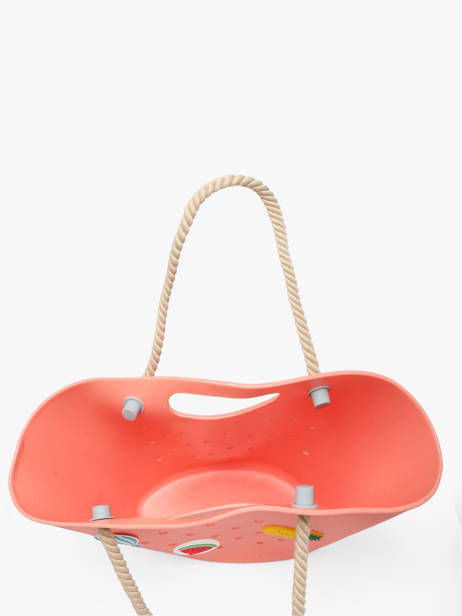 Sac Porté épaule Tutti Frutti Le voyage en panier Rose tutti frutti PM986 vue secondaire 3
