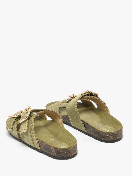 Mules Avec Brides En Cuir Semerdjian Vert accessoires ARIANNA vue secondaire 2