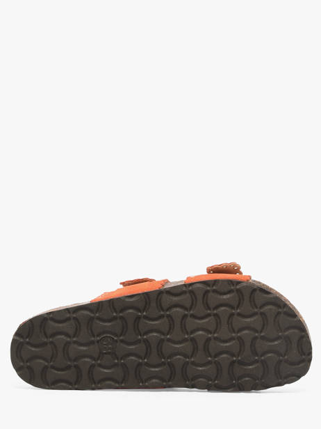 Mules Avec Brides En Cuir Semerdjian Orange accessoires ARIANNA vue secondaire 4