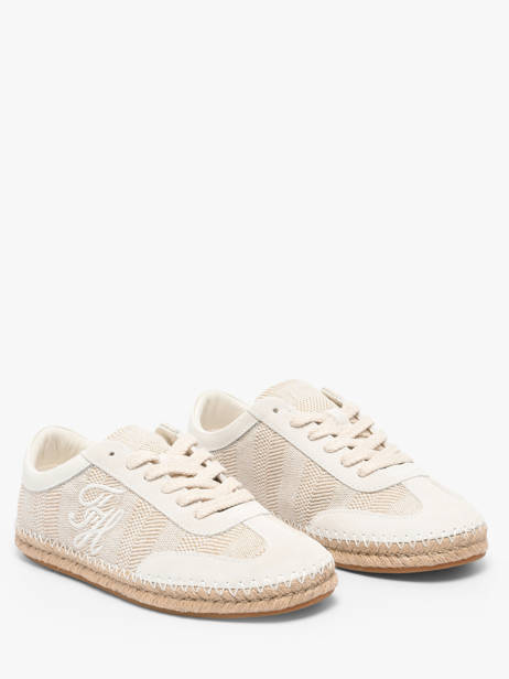 Espadrilles En Cuir Tommy hilfiger Beige accessoires 91080GH vue secondaire 1