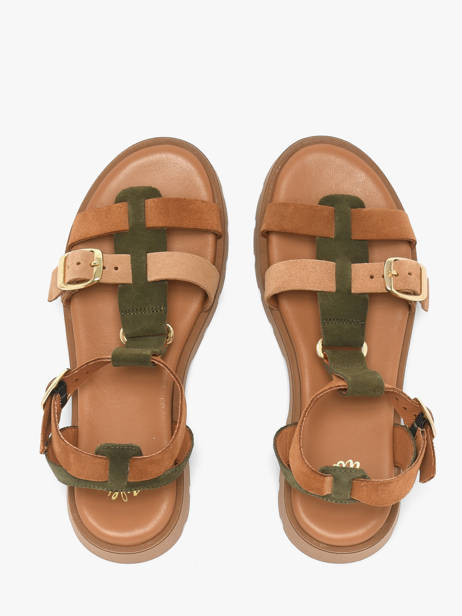 Sandales En Cuir We do Marron accessoires 45710A02 vue secondaire 3