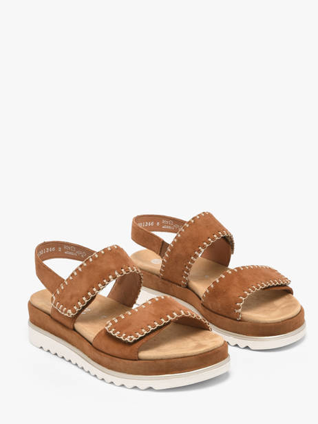 Sandales En Cuir Remonte Marron accessoires 22 vue secondaire 1
