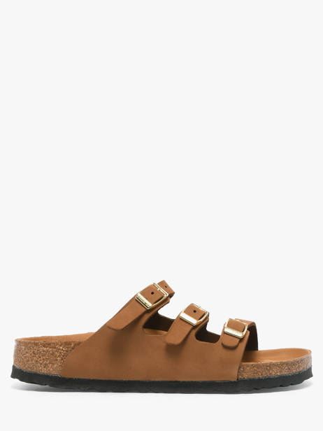 Mules En Cuir Birkenstock Marron accessoires 1031867