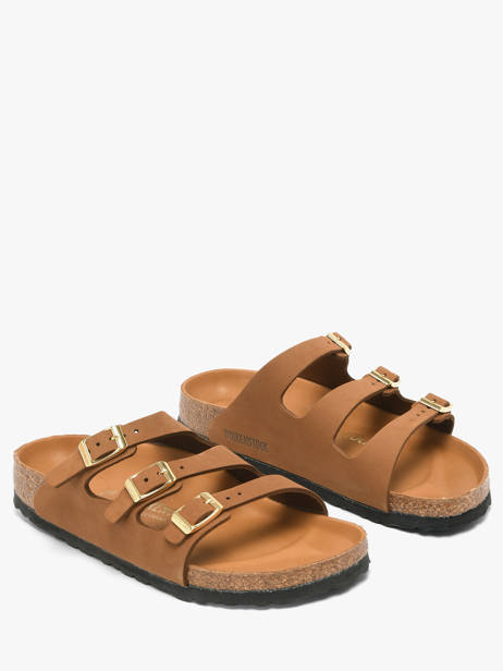 Mules En Cuir Birkenstock Marron accessoires 1031867 vue secondaire 1