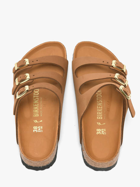Mules En Cuir Birkenstock Marron accessoires 1031867 vue secondaire 3