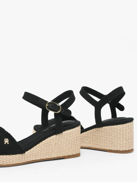 Sandales En Cuir Tommy hilfiger Noir accessoires 9470BDS vue secondaire 1