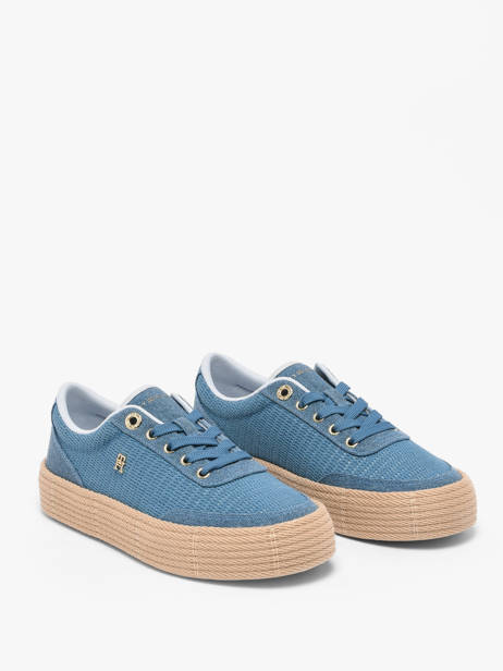 Sneakers En Cuir Tommy hilfiger Bleu accessoires 91730G3 vue secondaire 1