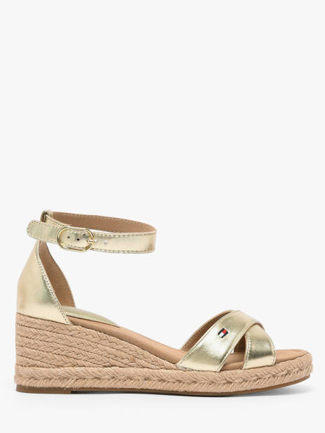 Sandales En Cuir Tommy hilfiger Or accessoires 93330HS