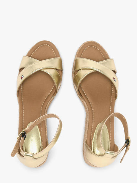 Sandales En Cuir Tommy hilfiger Or accessoires 93330HS vue secondaire 3