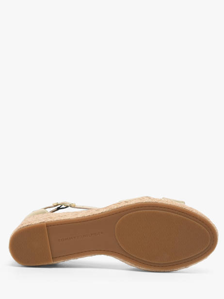 Sandales En Cuir Tommy hilfiger Or accessoires 93330HS vue secondaire 4