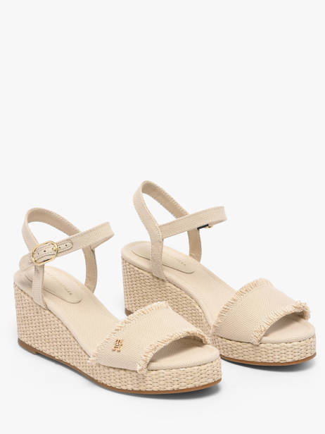 Sandales En Cuir Tommy hilfiger Beige accessoires 9470ACI vue secondaire 1