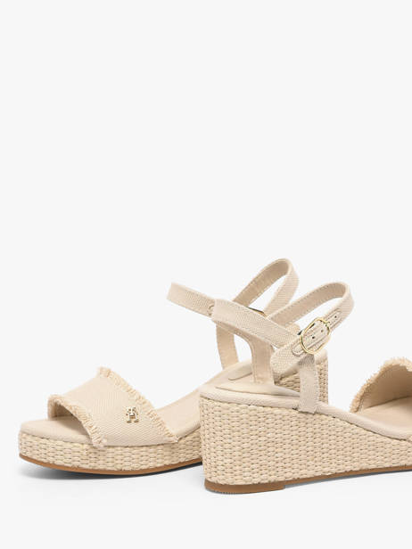 Sandales En Cuir Tommy hilfiger Beige accessoires 9470ACI vue secondaire 2