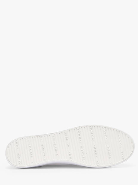 Sneakers En Cuir Tommy hilfiger Blanc accessoires 9170YBS vue secondaire 4