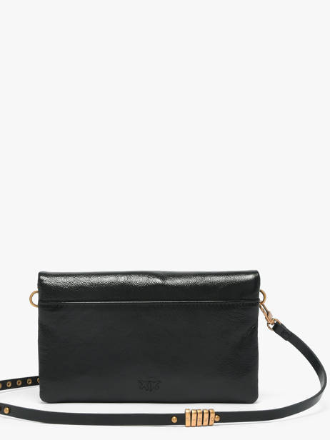 Sac Bandoulière Love Bag Icon Cuir Pinko Noir love bag icon 6023A315 vue secondaire 5