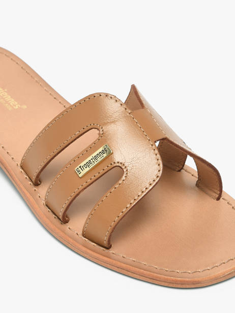 Mules Hadamia En Cuir Les tropeziennes Marron accessoires HADAMIA vue secondaire 2