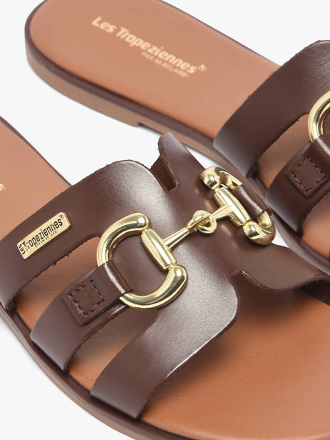 Mules Hamia En Cuir Les tropeziennes Marron accessoires HAMIA vue secondaire 2