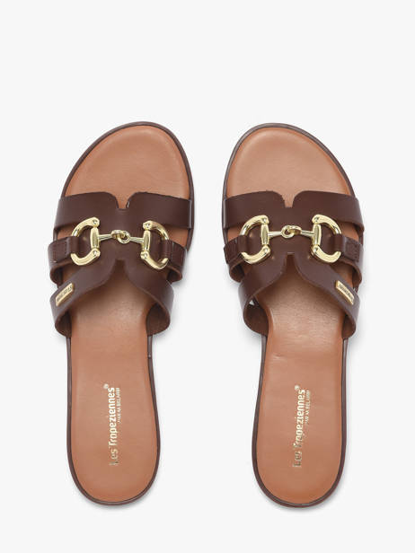 Mules Hamia En Cuir Les tropeziennes Marron accessoires HAMIA vue secondaire 3