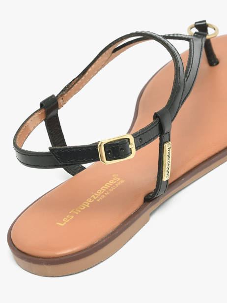 Nu-pieds En Cuir Les tropeziennes Noir accessoires HATOME vue secondaire 2