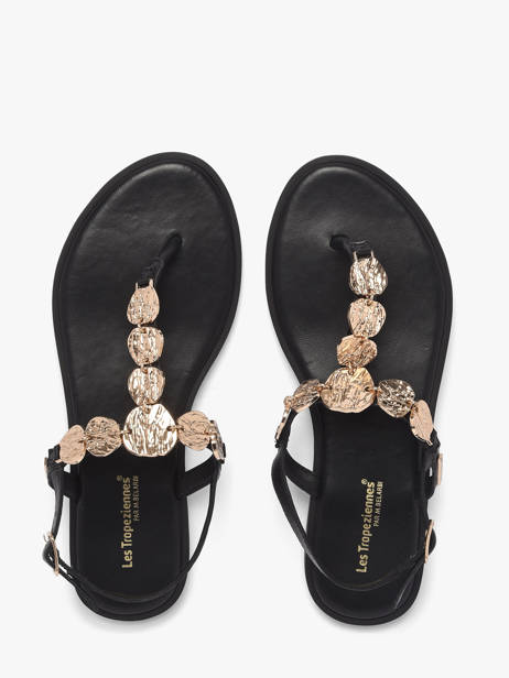 Nu-pieds En Cuir Les tropeziennes Noir accessoires ORTEGA vue secondaire 3