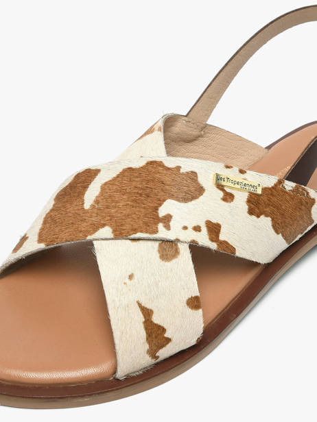 Nu-pieds En Cuir Les tropeziennes Blanc accessoires DOAPO vue secondaire 2
