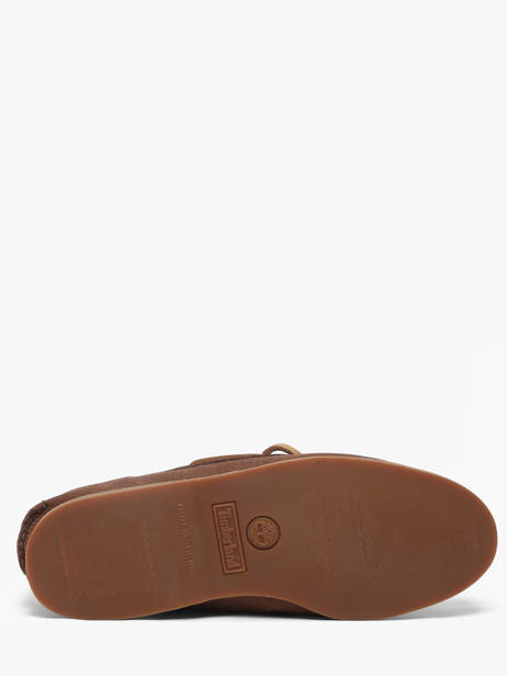 Chaussures Bateau En Cuir Timberland Marron men 4187EIV1 vue secondaire 4