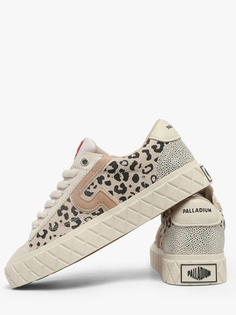 Sneakers En Cuir Palladium Beige accessoires 99628904 vue secondaire 2