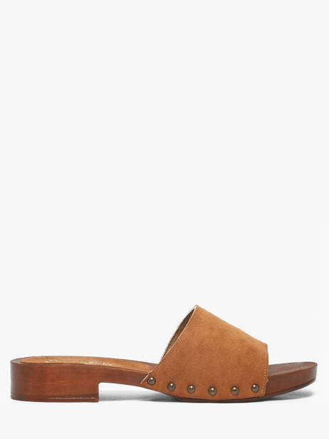 Mules En Cuir Semerdjian Marron accessoires IOLE394