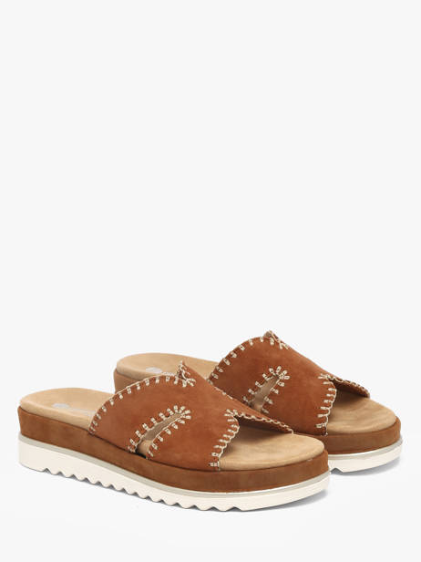 Mules En Cuir Remonte Marron accessoires 22 vue secondaire 1