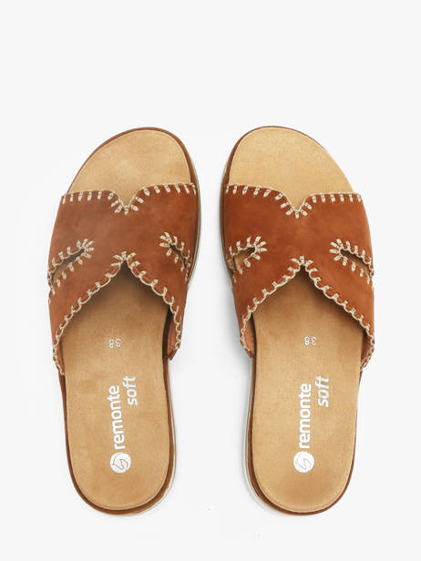 Mules En Cuir Remonte Marron accessoires 22 vue secondaire 3