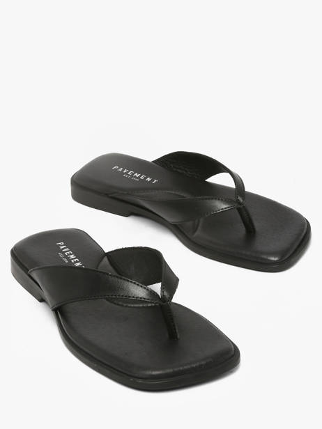 Sandales En Cuir Pavement Noir accessoires 25277 vue secondaire 1
