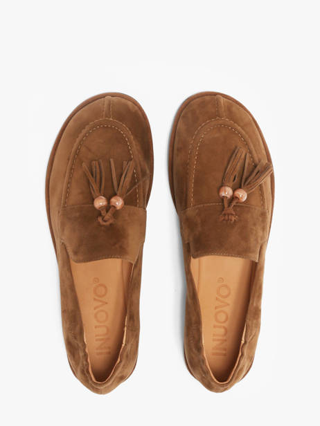 Mocassins En Cuir Inuovo Marron accessoires CT003KCN vue secondaire 3