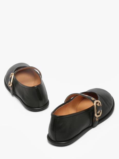 Ballerines Avec Brides En Cuir Inuovo Noir accessoires CT005BLK vue secondaire 2