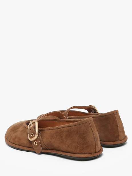 Ballerines Avec Brides En Cuir Inuovo Marron accessoires CT005KCN vue secondaire 2